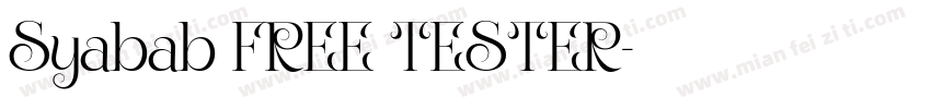 Syabab FREE TESTER字体转换